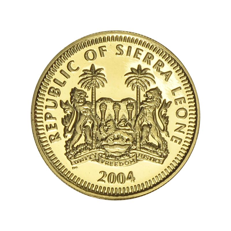 Sierra Leone 100 Dollar Gold, 2004, Fußball-WM 2006